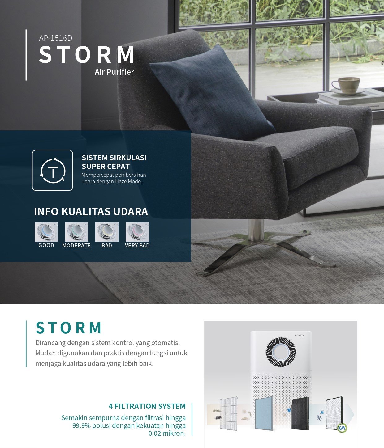 Coway Air Purifier Storm - Coverse