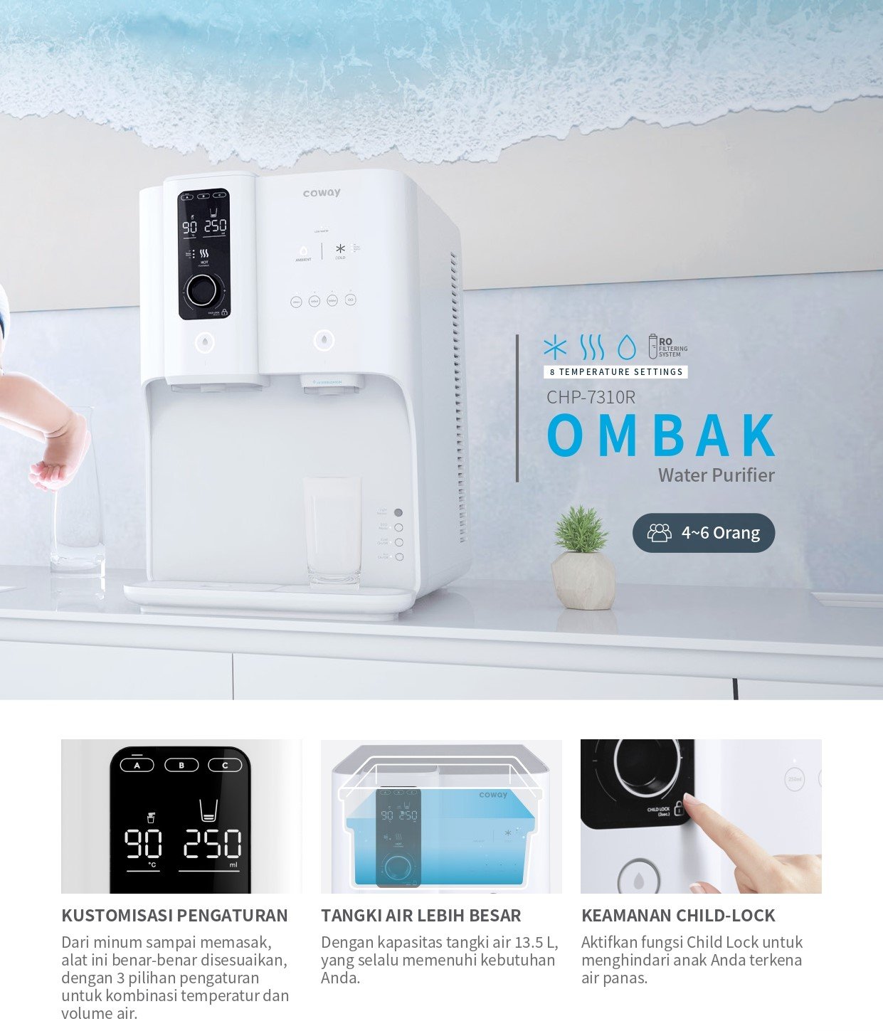 Coway Water Purifier Ombak - Coverse